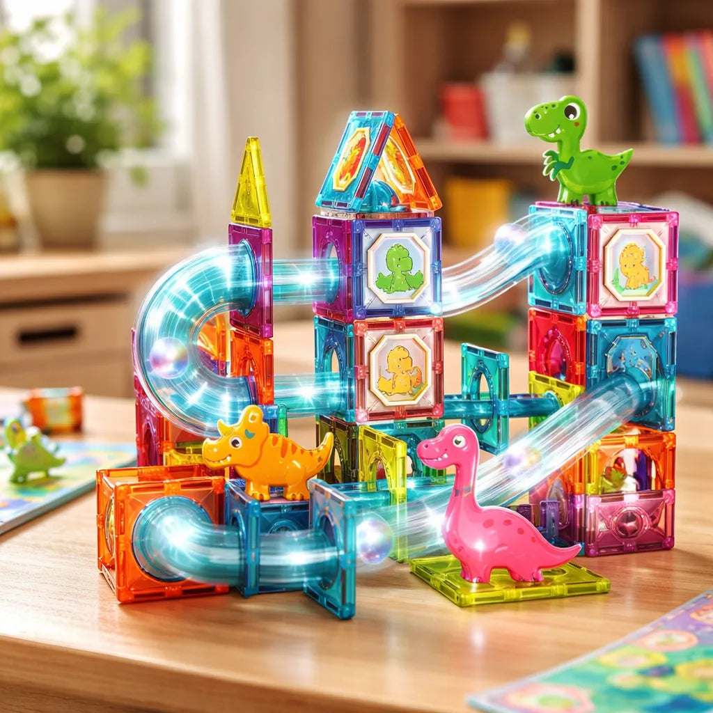 Juegos Didacticos Niños Construcción Con Luz 86 Piezas Stem