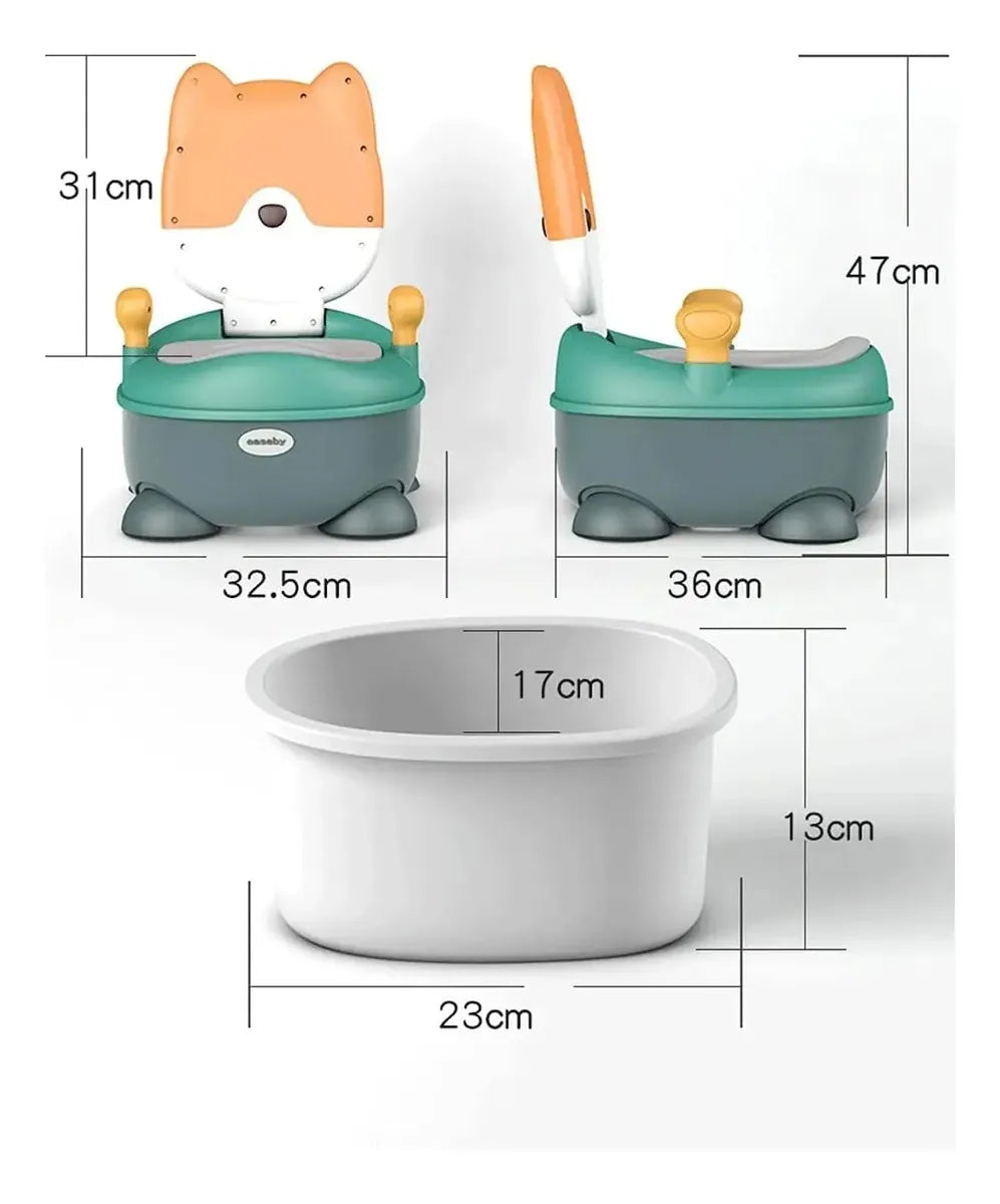 Asiento De Entrenamiento Para Niñas Y Niños Pelela Infantil Color Gatito Amarillo Lisa
