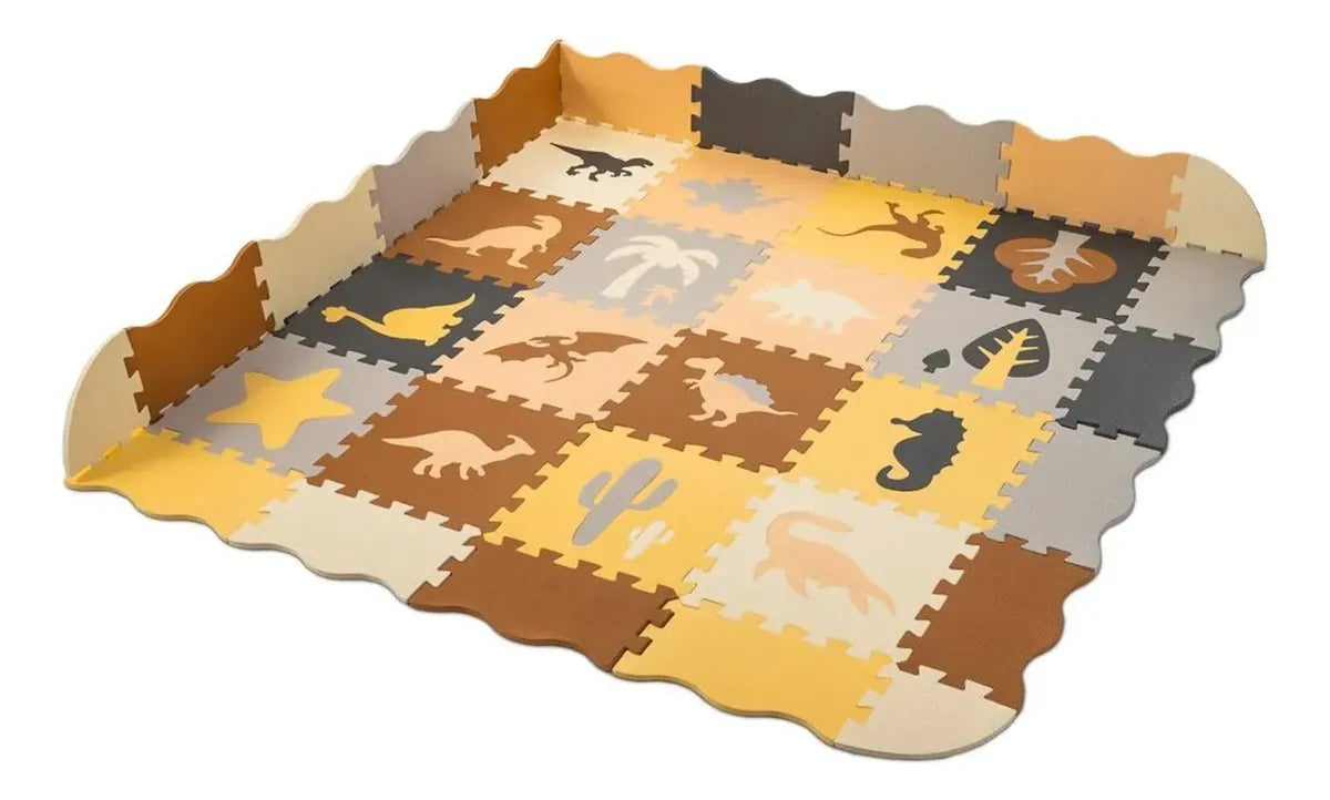 Piso Goma Eva 36 Alfombras Antigolpes Bebes Puzle Dinosaurio Dinosaurios