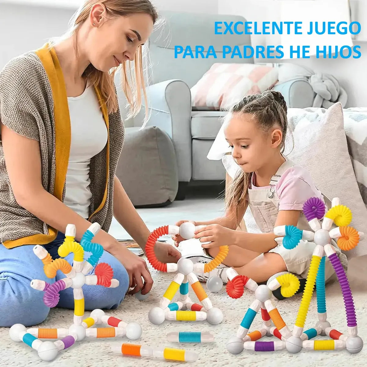 Juguete Bloques Magneticos Flexible De Construcción 86pcs 86 Bloques Magnéticos