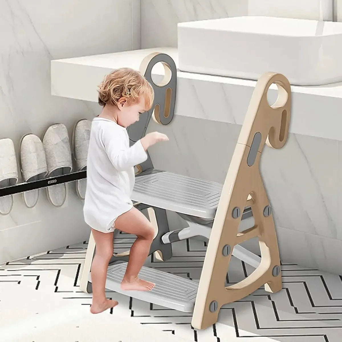 Taburete Para Niños Escalera 2 Escalones Para Baño, Cocina