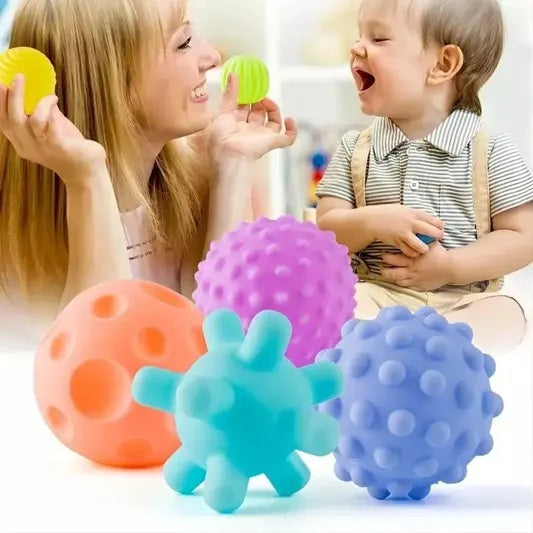 Soft Balls 6 Pelotas Sensoriales Rascadores Para Bebes