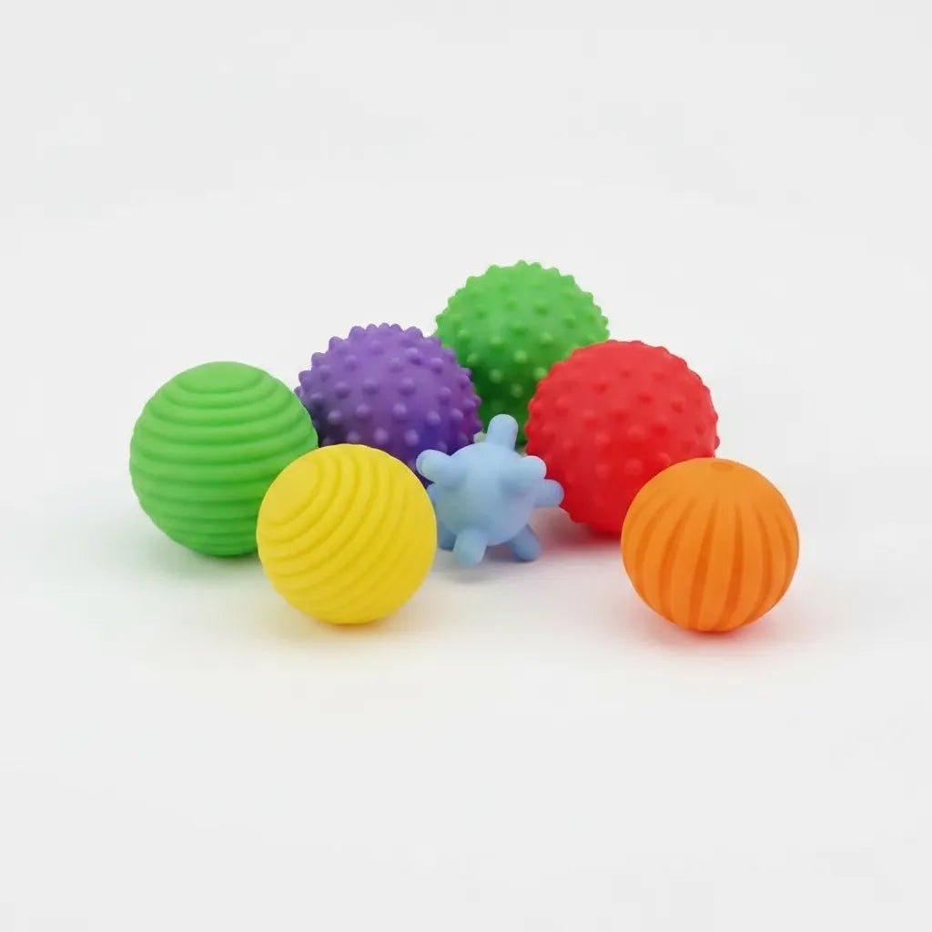 Soft Balls 6 Pelotas Sensoriales Rascadores Para Bebes