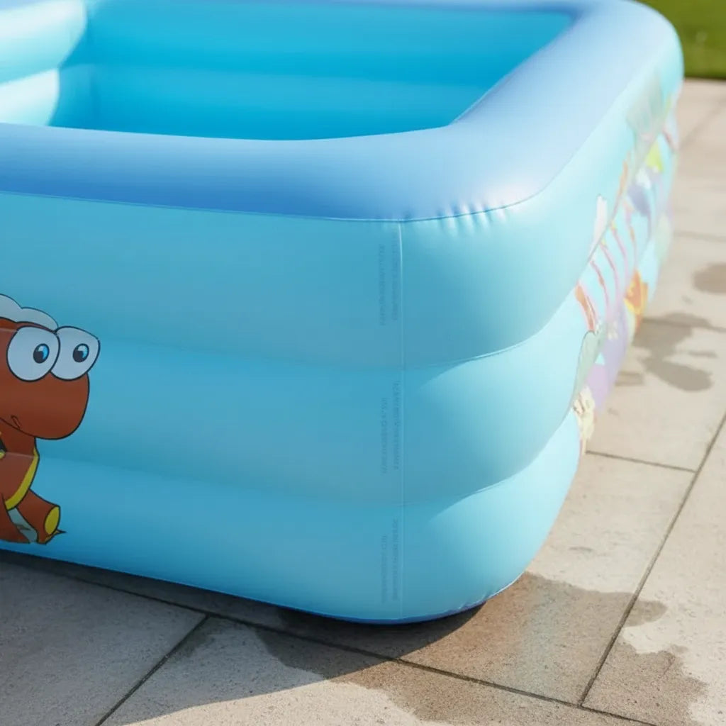 Piscina Inflable Rectangular Dinosaurio Juguete Niño Mediana