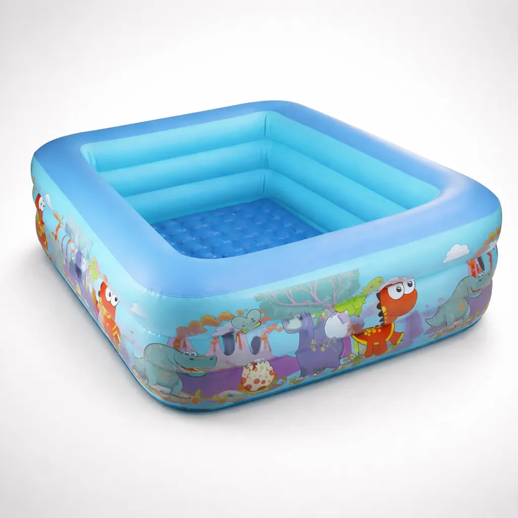 Piscina Inflable Rectangular Dinosaurio Juguete Niño Mediana