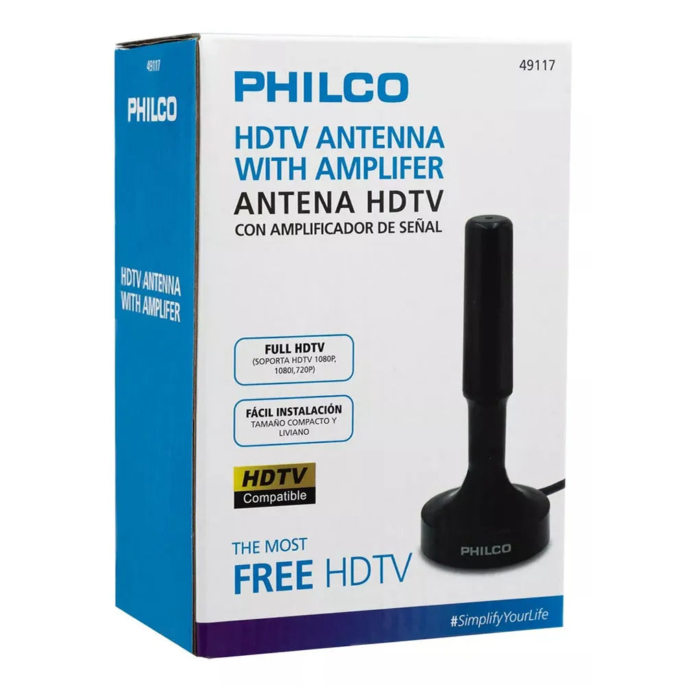 Antena TV Digital HD Philco con Amplificador de Señal 31PLC49117