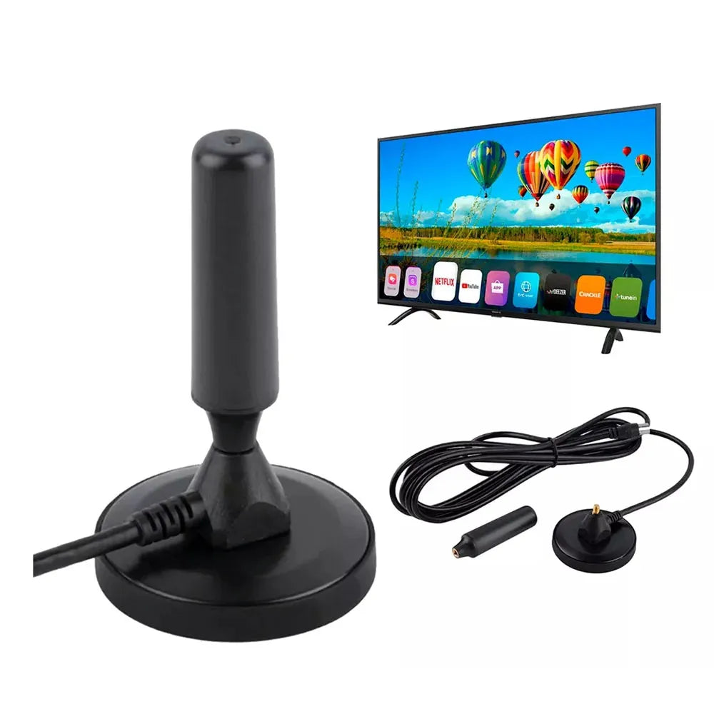 Antena Tv Digital Abierta HD TVD Interior Exterior Coaxial 360