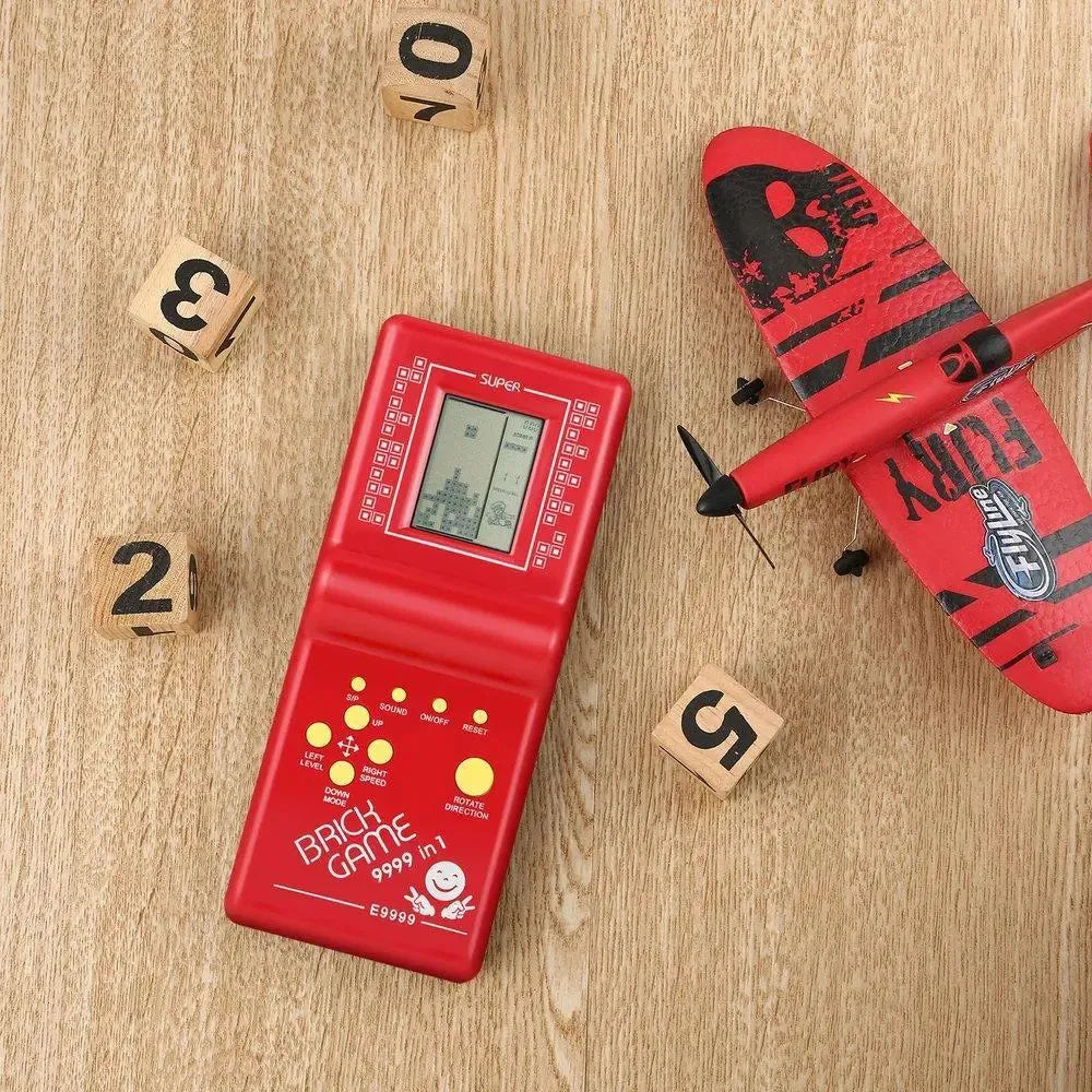 Brick Game Juegos Portátil Tetris 9999 en 1 Rojo