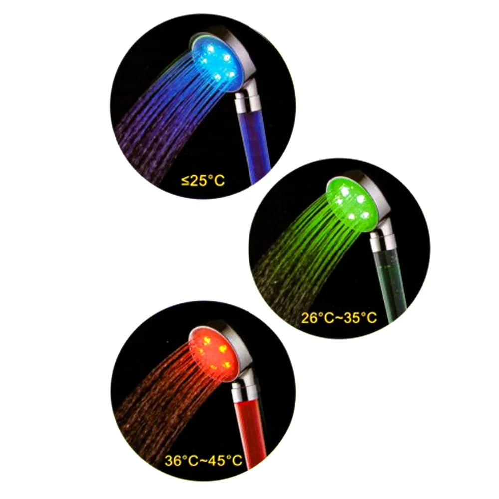Cabezal de Ducha LED-RGB Sensor de Temperatura YC8117