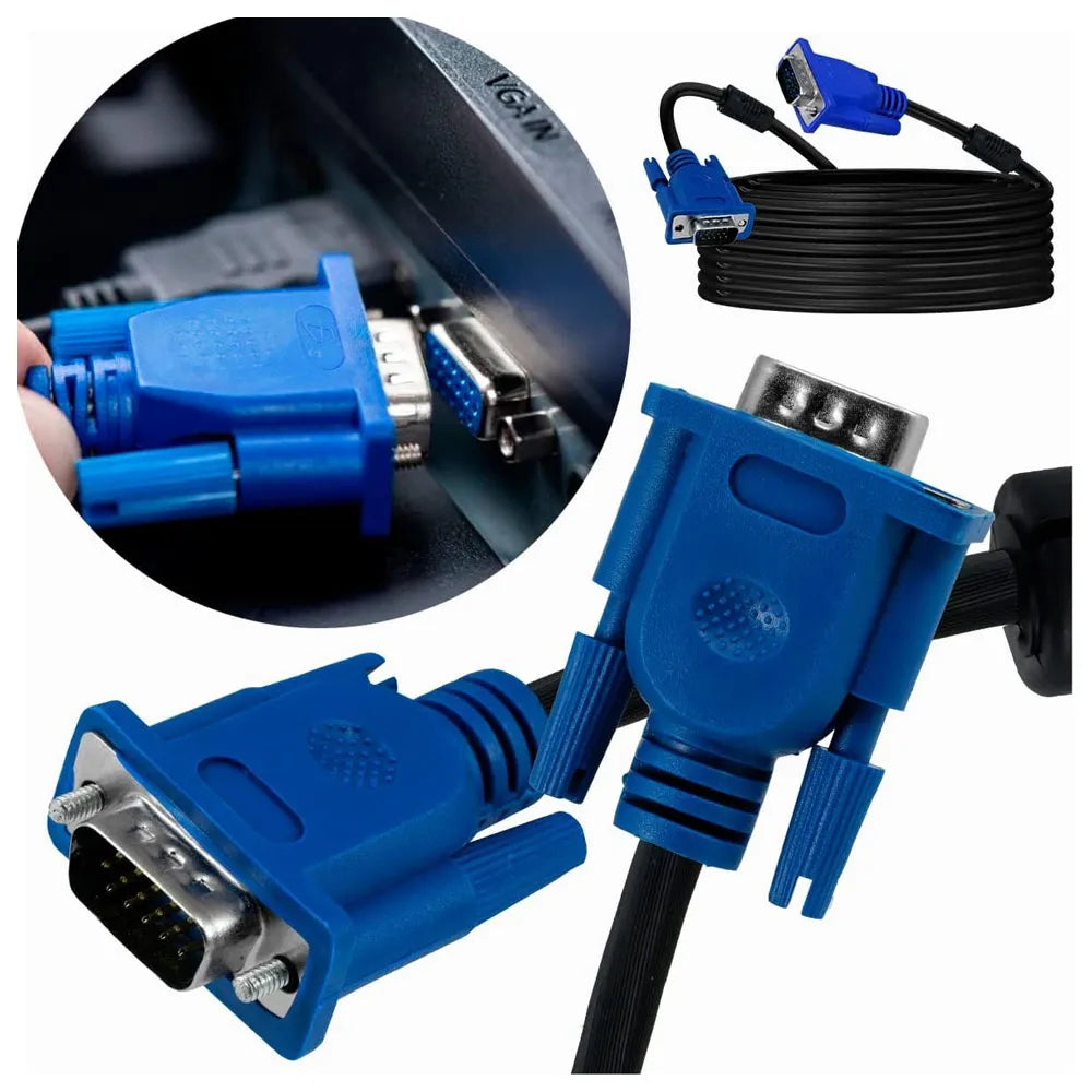 Cable VGA a VGA de 10 Metros FHD 1080p