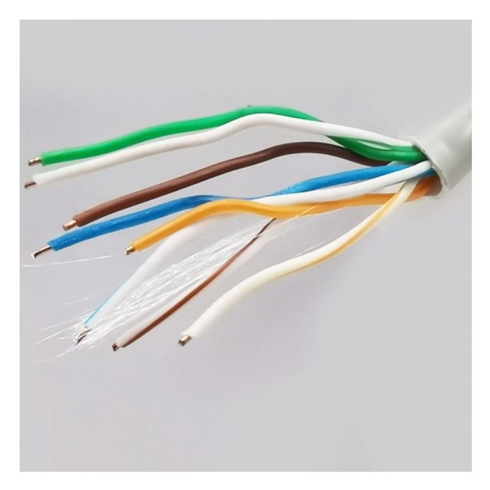 Cable de Red UTP Cat-6 de 100 Metros Ulink 23 AWG 4x2x0.52mm CCA PVC Indoor