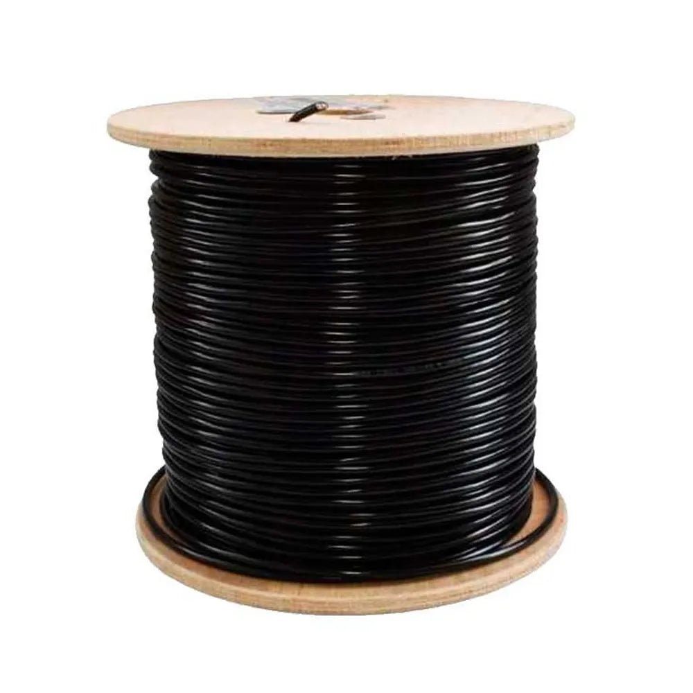 Cable de Red UTP Cat-6 de 100 Metros Ulink 24 AWG 4x2x0.52mm CCA PVC+PE Outdoor 100% Cobre