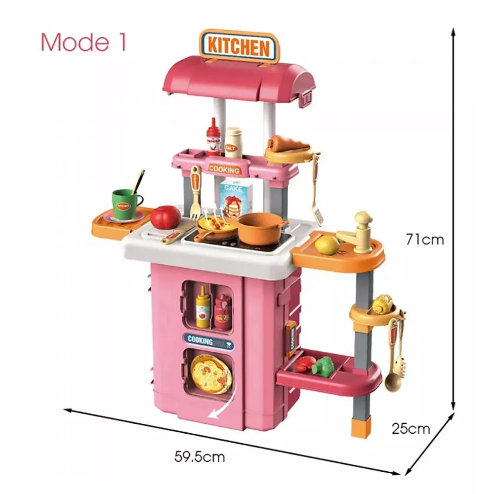 Caja Juguete Maleta Portátil Para Niños y Niñas 3 en 1 de Cocina
