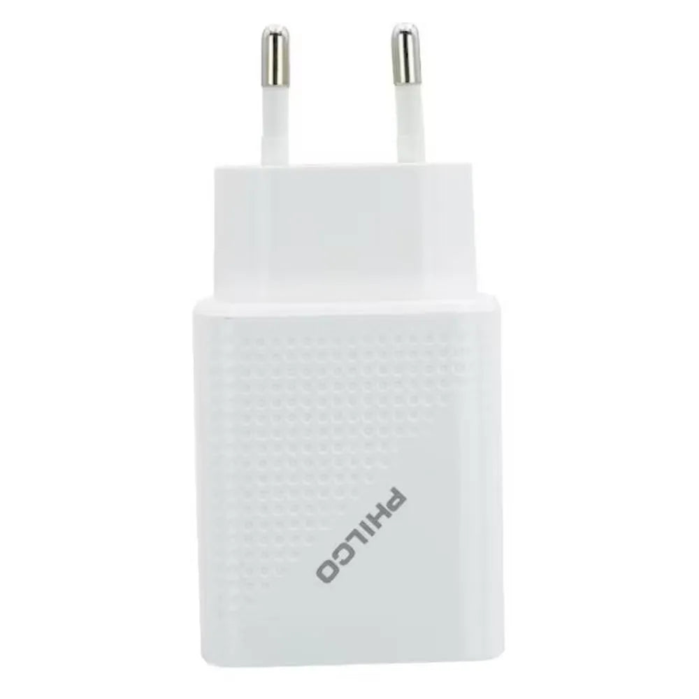 Cargador de Pared Philco Qualcom 3.0A con Cable USB-C a Lightning QC624