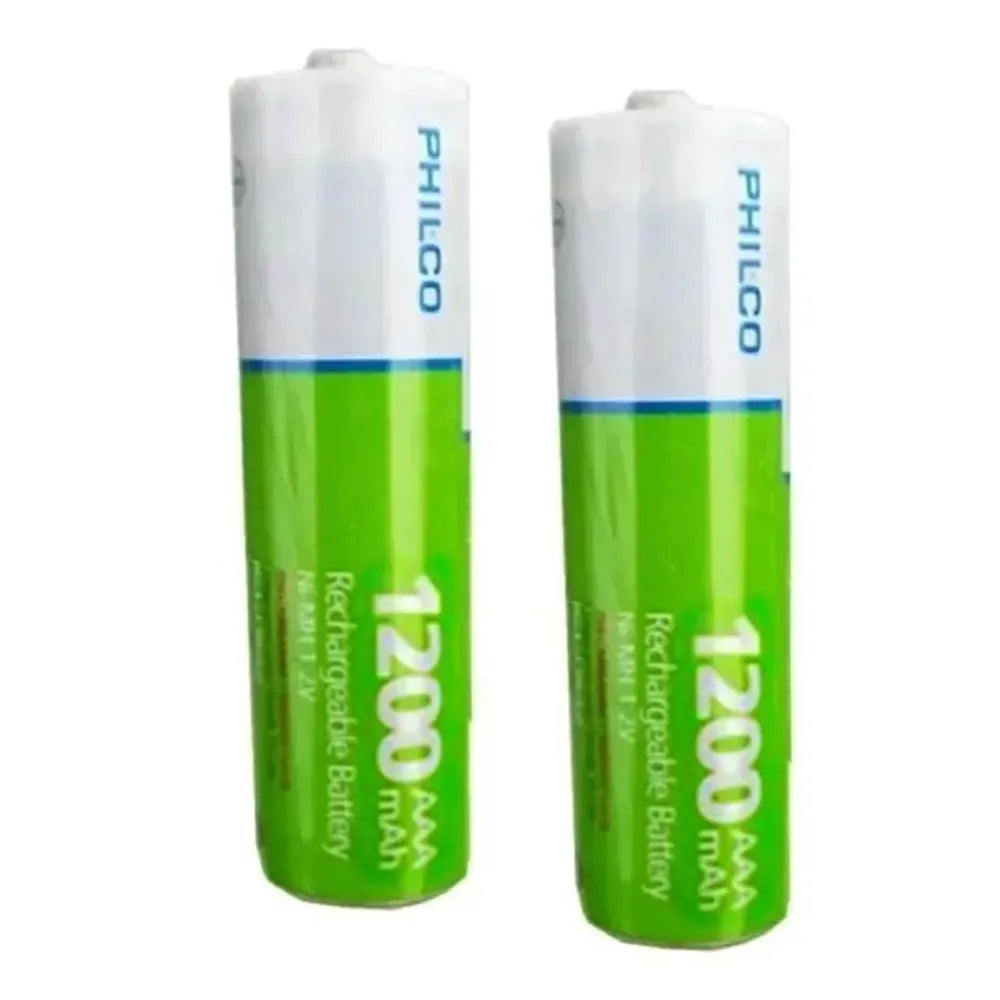 Cargador de Pilas Philco + 2 Pilas NI-MH Recargables AAA 1200mAh 42ULX-09580J