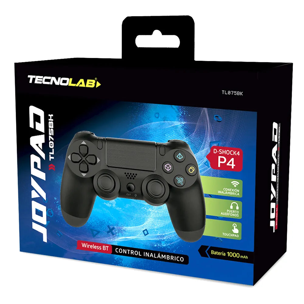 Control Wireless Double Shock PS4 Tecnolab TL075BK