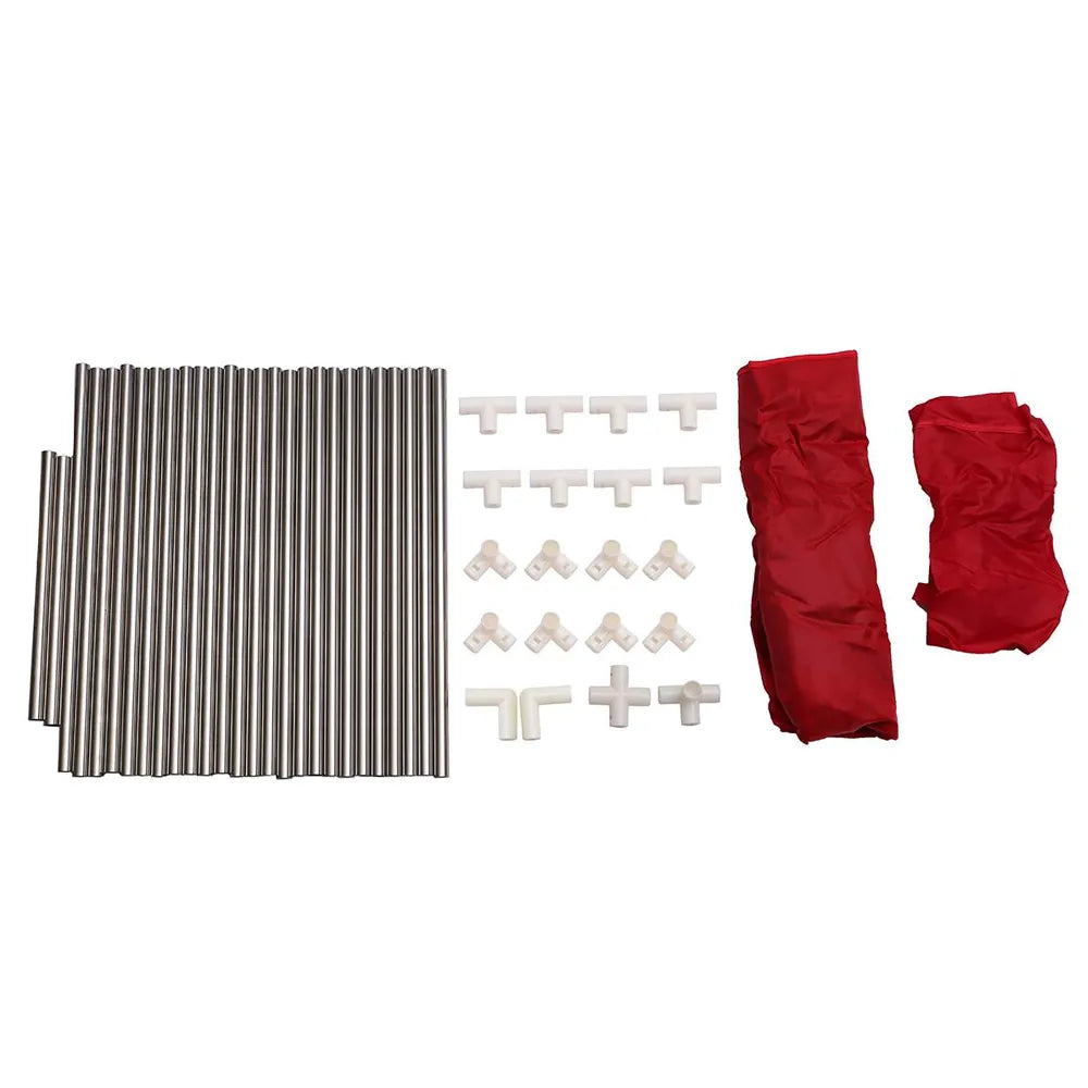 Corral de Seguridad para Bebés con Aro de Basket 128 Cm Color Rojo