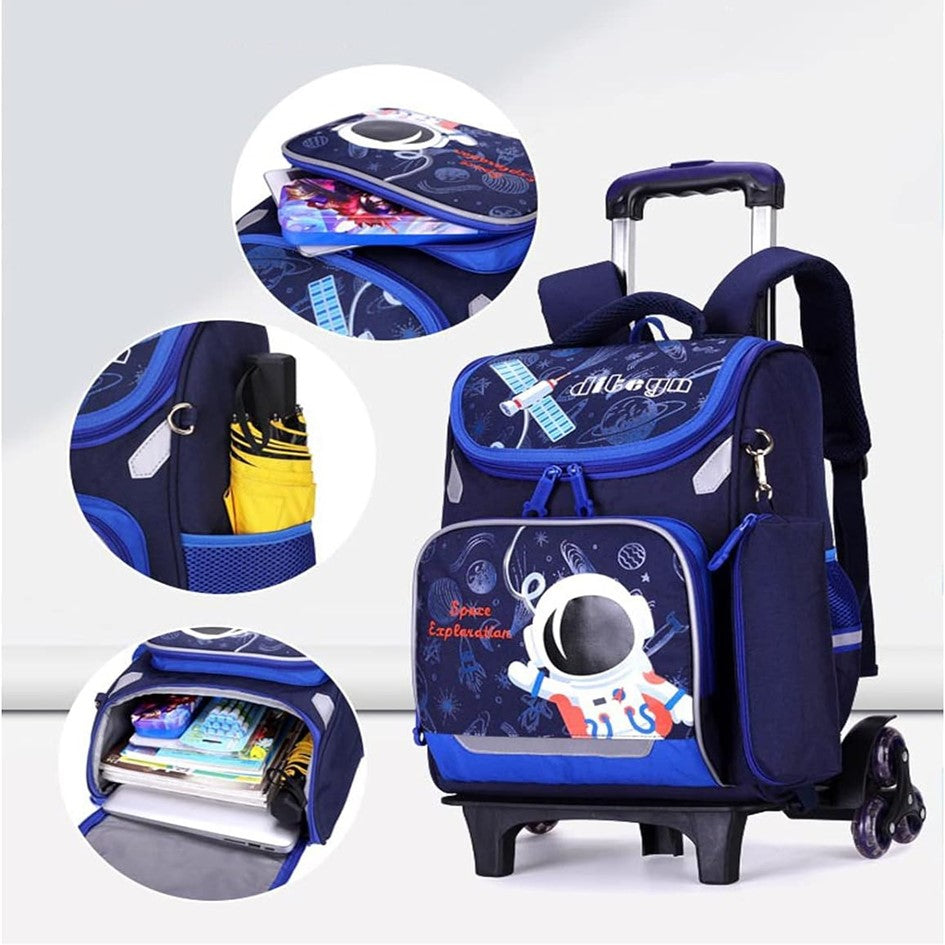Mochila Escolar con Ruedas para Niños Bolso
