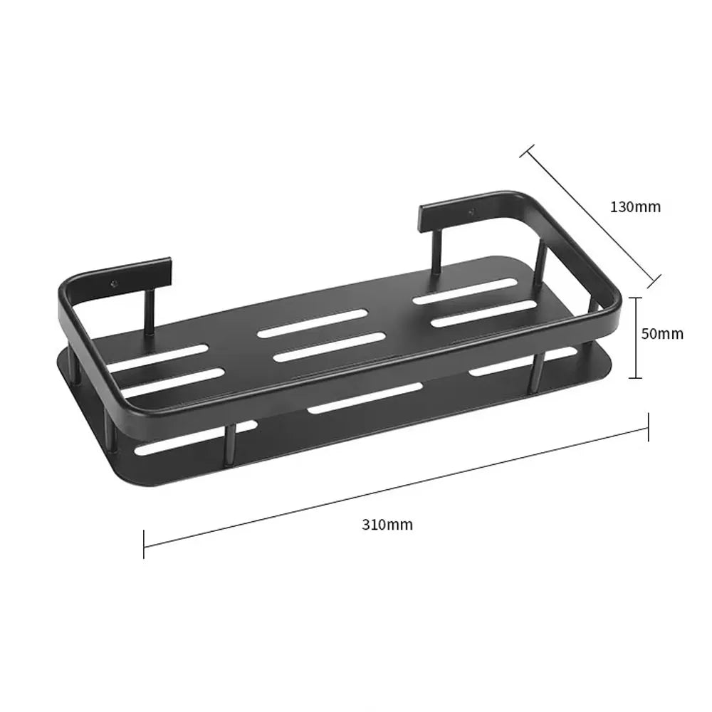 Estante Organizador de Acero para Baños de 2 Piezas Color Negro