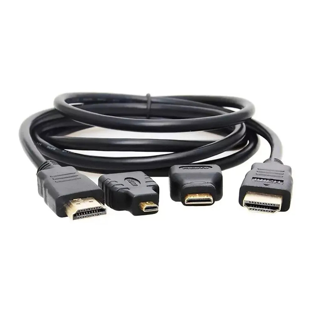 Cable HDMI a HDMI V1.4 de 1.5 Metros 3 en 1 3D FHD 1080p
