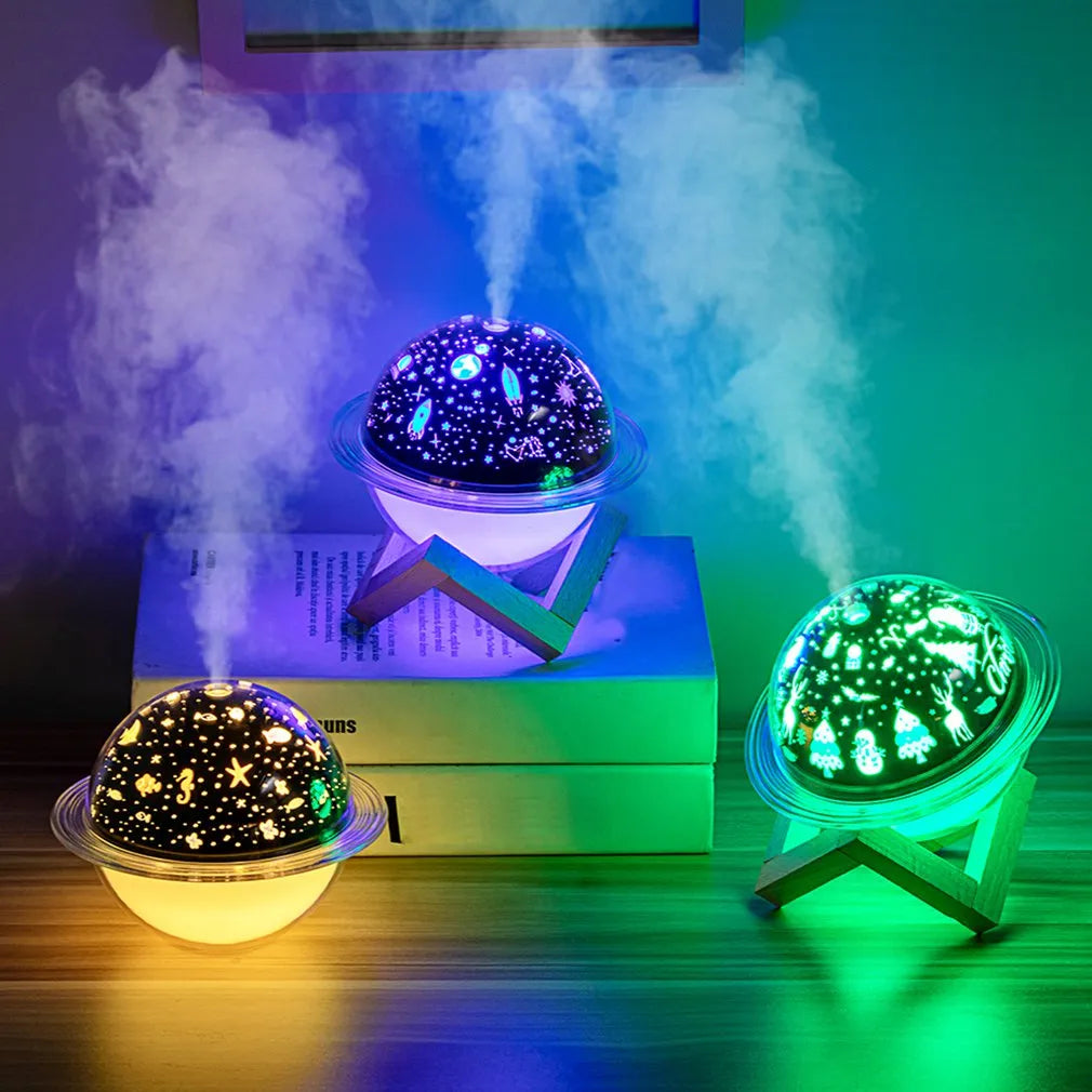 Humidificador Lampara Proyección Luz LED Diseño Alien