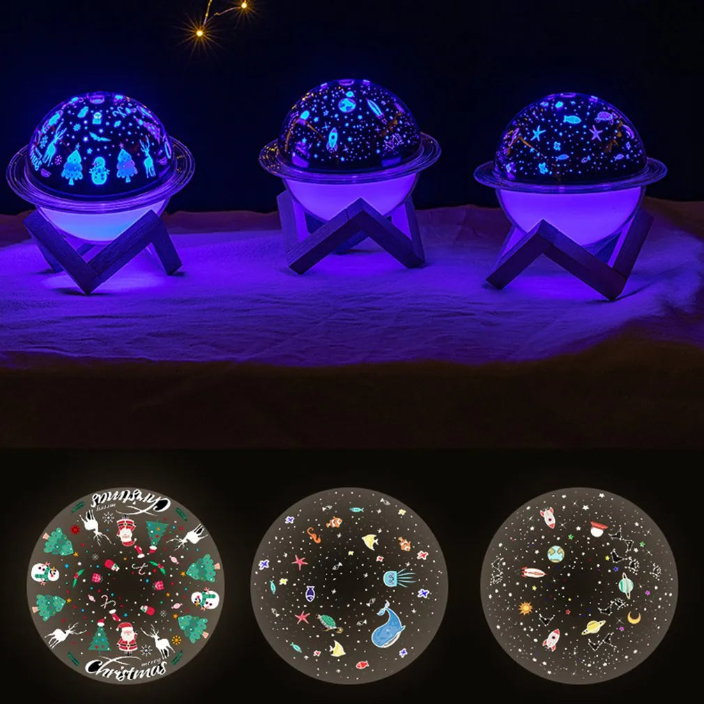 Humidificador Lampara Proyección Luz LED Diseño Alien