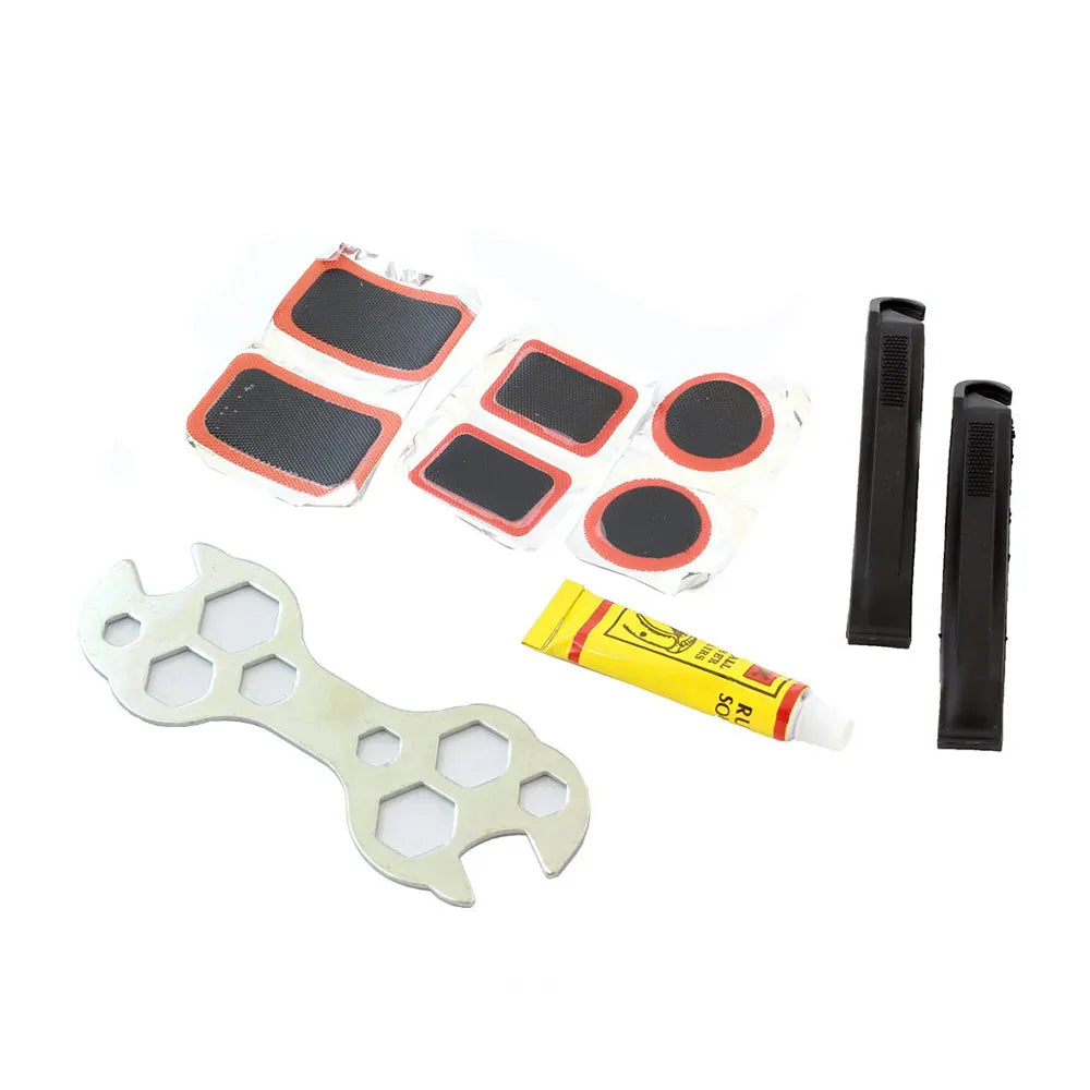Kit Reparación Llantas Ruedas Bicicleta Parches Pega 14pcs