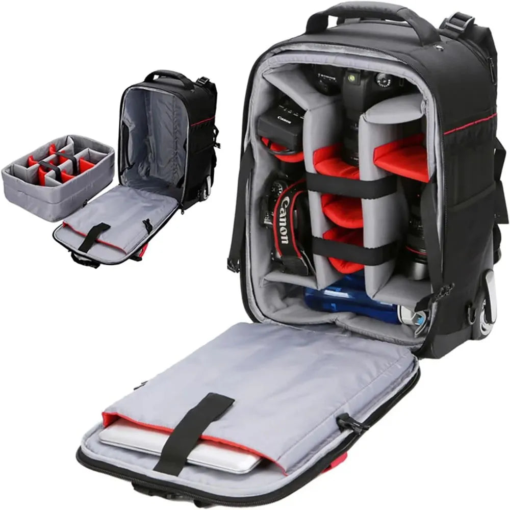 Maleta Mochila con Ruedas para Camáras Fotográficas