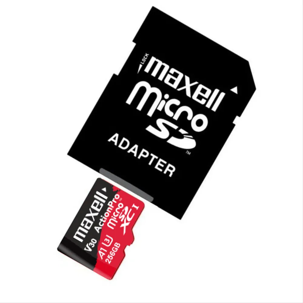 Micro SD XC Maxell Action Pro C10 256GB 100Mb/s UHS-I A1 V30 + Adaptador