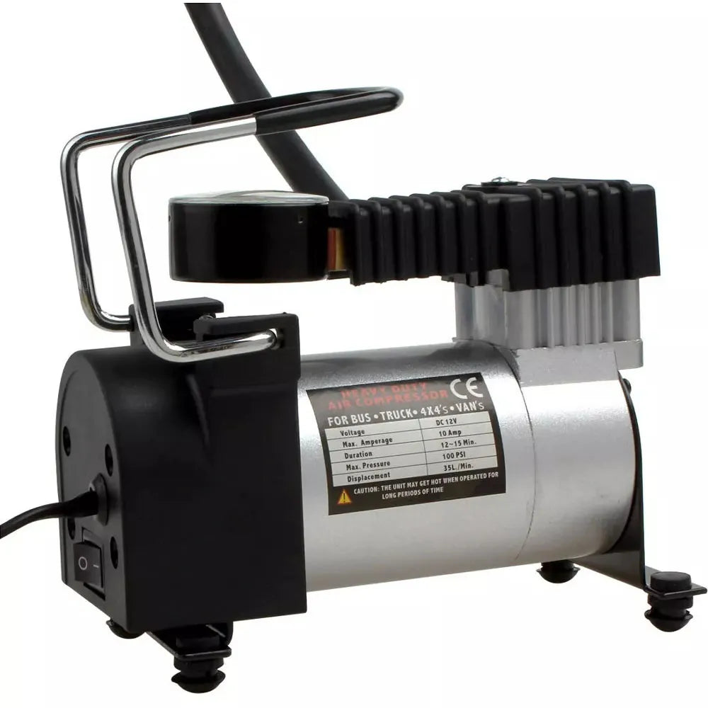 Mini Compresor de Aire Neumático Heavy Duty 12V 965 Kpa 140 Psi