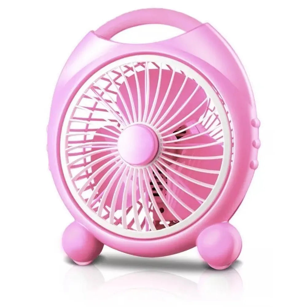 Mini Ventilador De Mesa 22w Rosa
