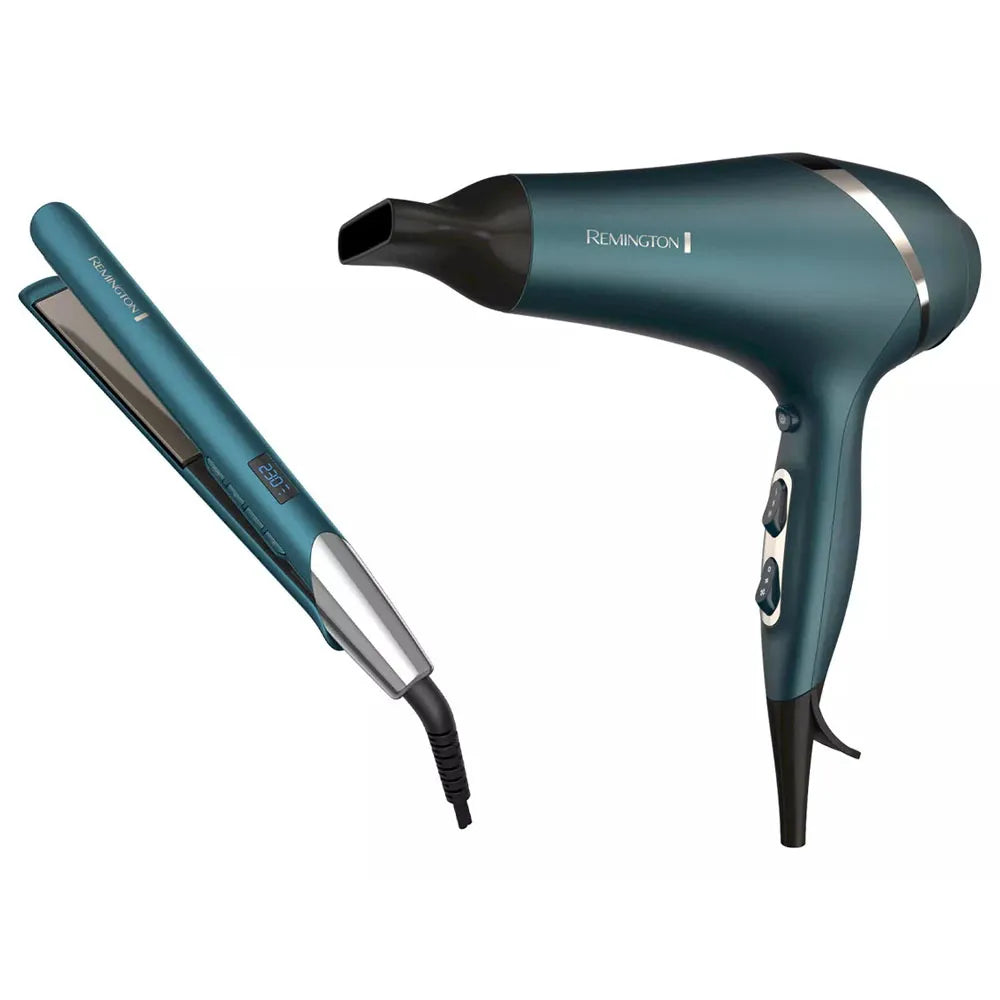 Pack Secador de Pelo y Alisadora Remington Advanced Coconut Therapy