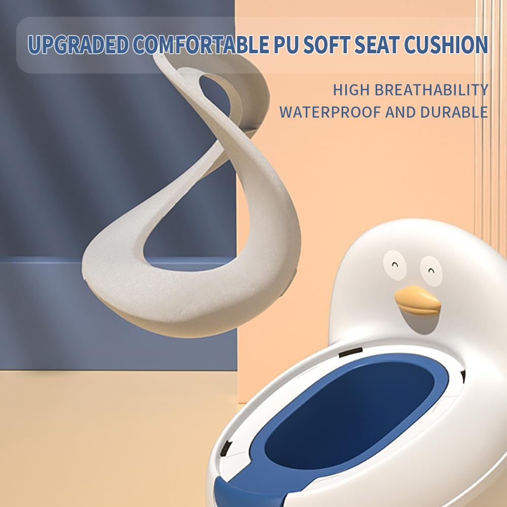 Pelela Bacinica Baño Infantil para Niños/as con Cojín de Patito TH-528 Color Azul