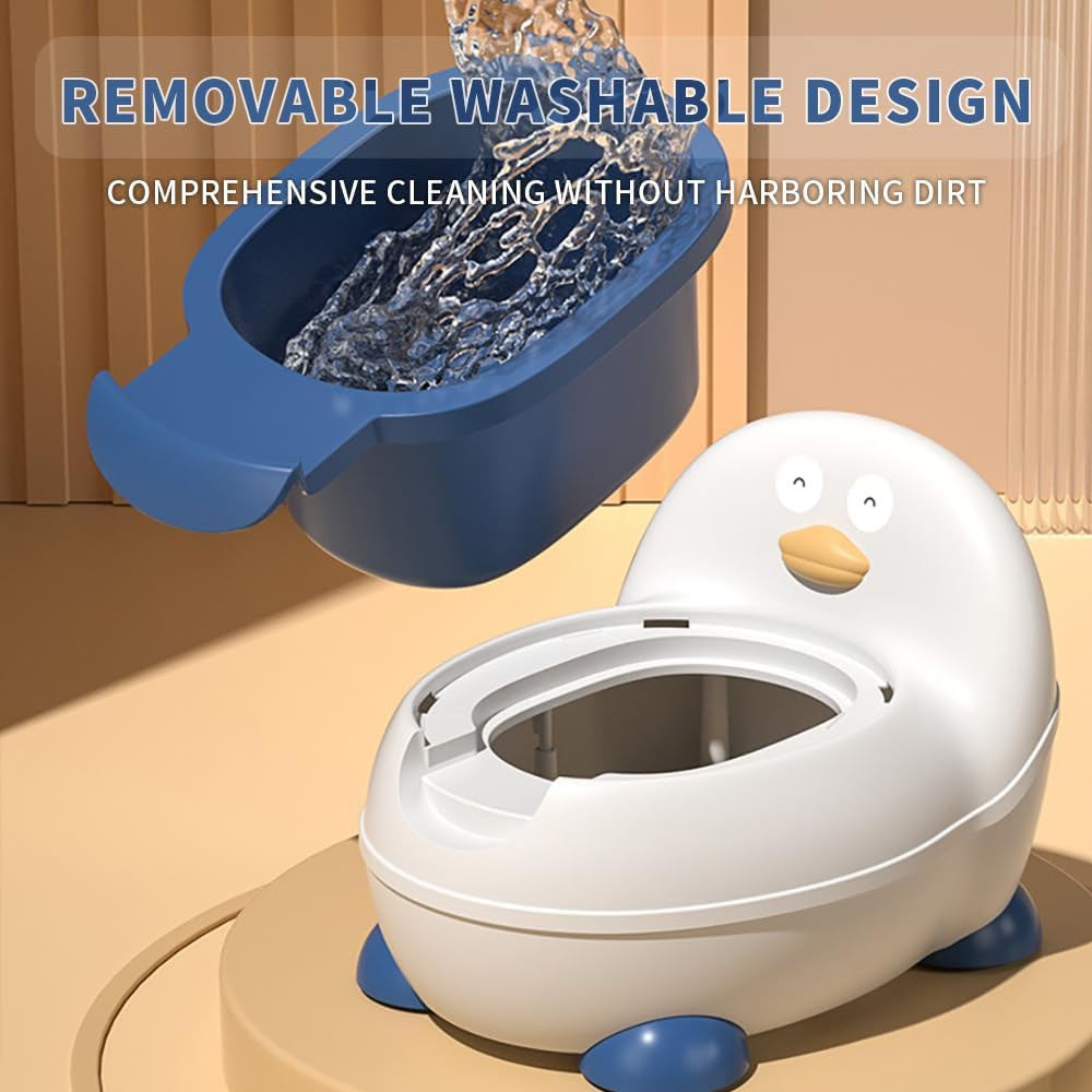 Pelela Bacinica Baño Infantil para Niños/as con Cojín de Patito TH-528 Color Azul
