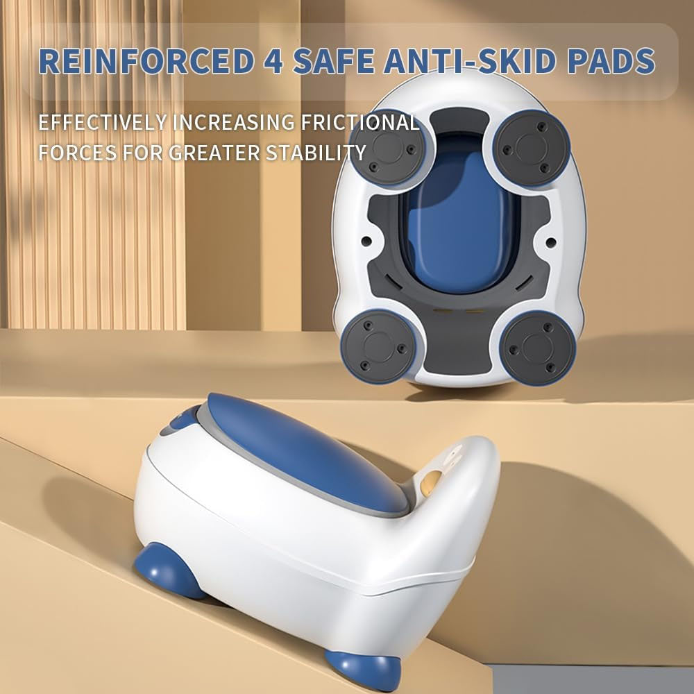 Pelela Bacinica Baño Infantil para Niños/as con Cojín de Patito TH-528 Color Azul
