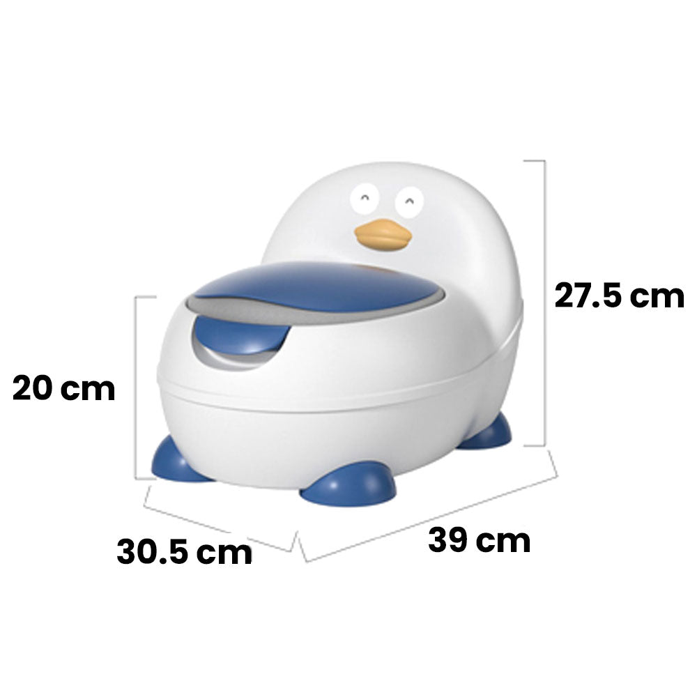 Pelela Bacinica Baño Infantil para Niños/as con Cojín de Patito TH-528 Color Azul
