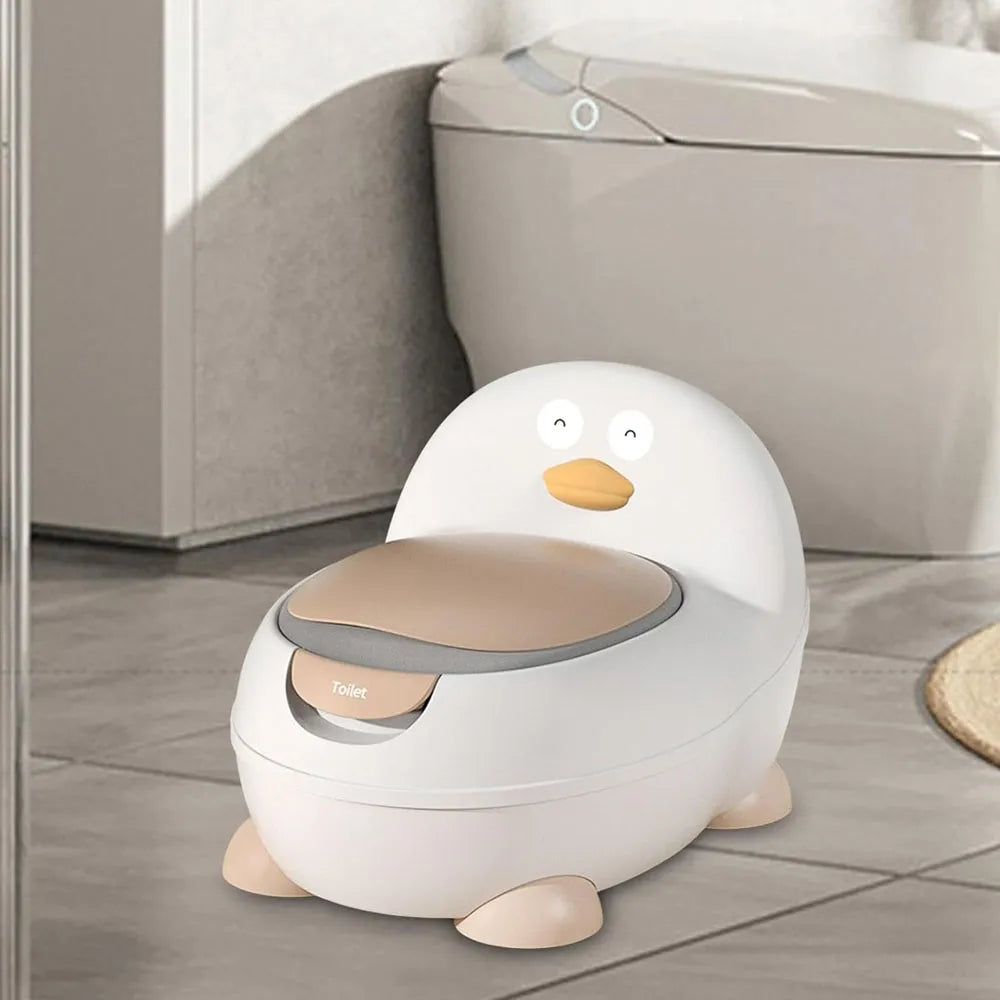 Pelela Bacinica Baño Infantil para Niños/as con Cojín de Patito TH-528 Color Beige