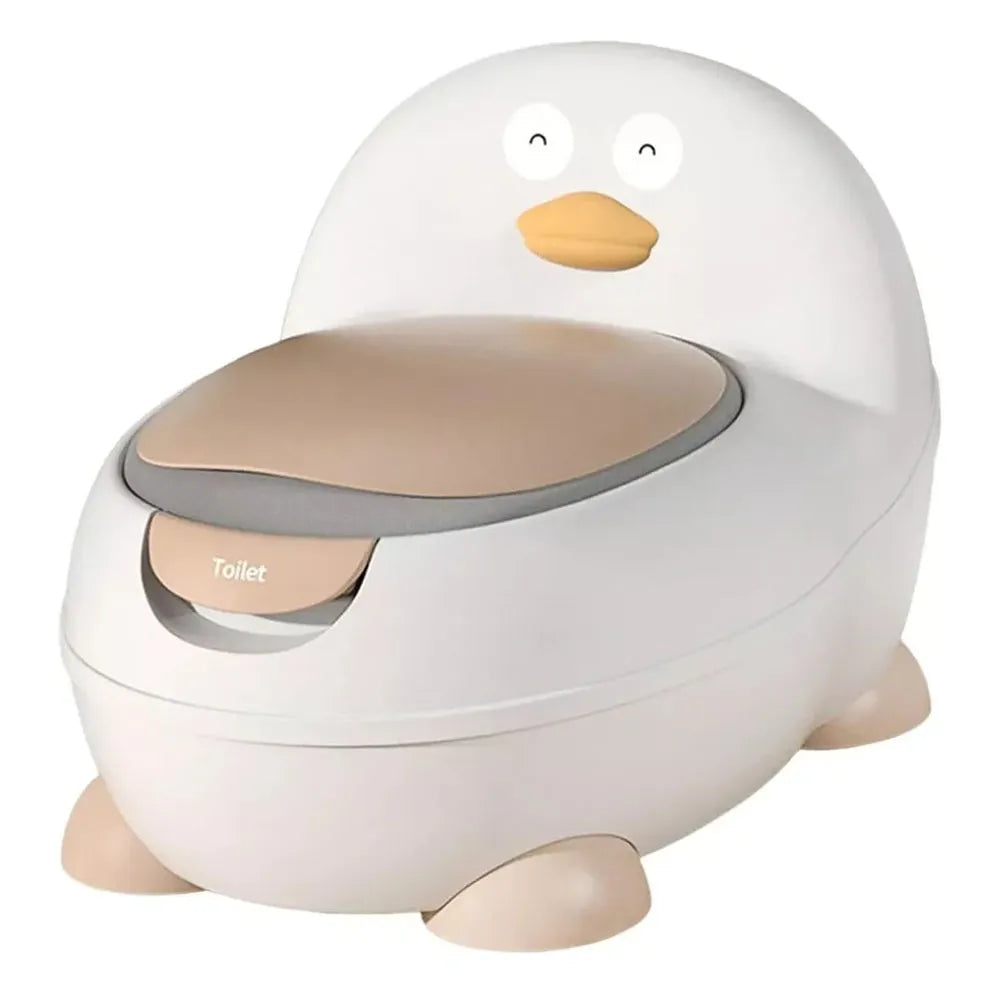 Pelela Bacinica Baño Infantil para Niños/as con Cojín de Patito TH-528 Color Beige