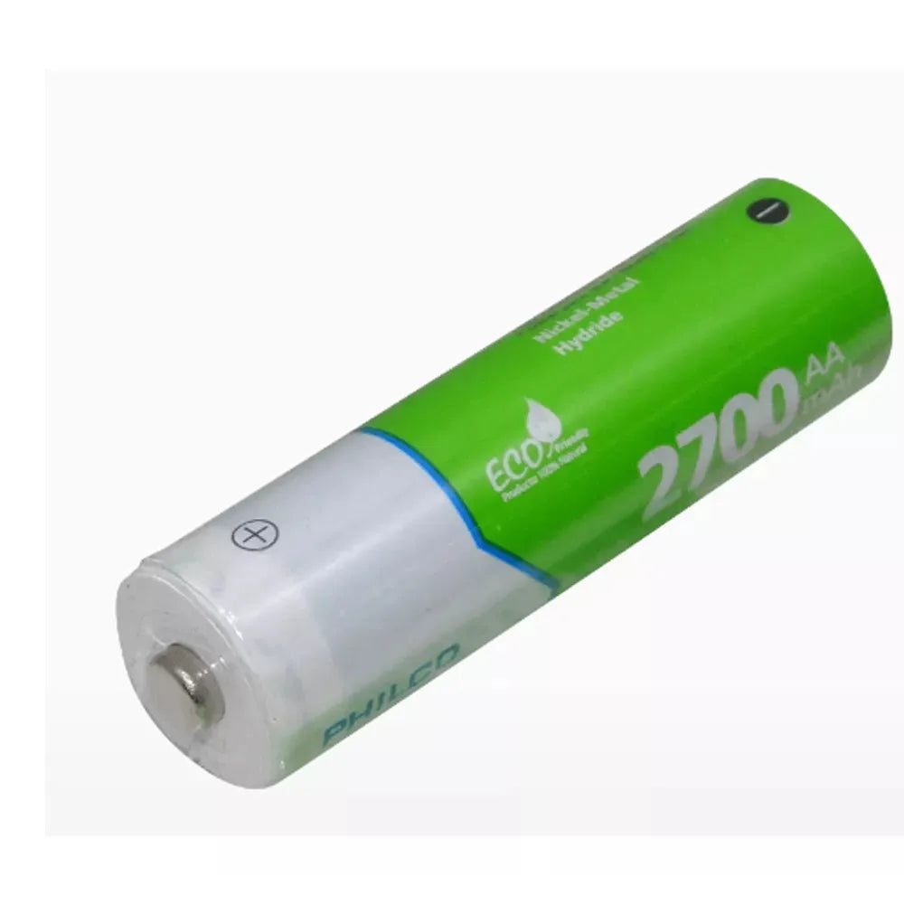 Pilas NI-MH Recargables 1.2V Philco AA 2700mAh 42ULX-5H270 de 5 Unidades