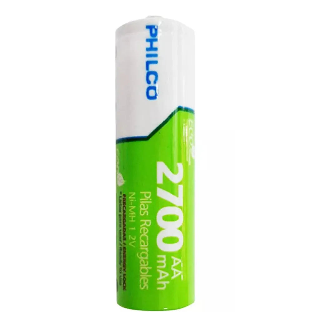 Pilas NI-MH Recargables 1.2V Philco AA 2700mAh 42ULX-5H270 de 5 Unidades