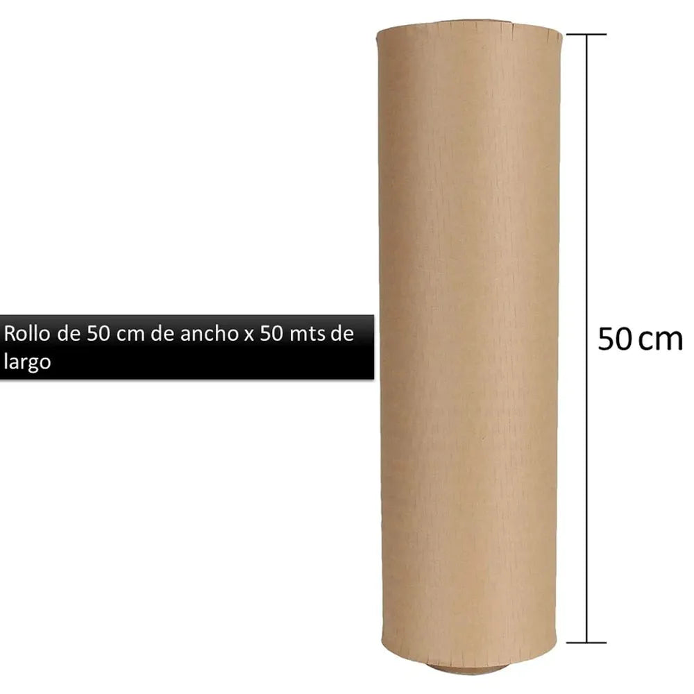 Rollo Papel Kraft 50 cm. x 50 Metros de Panal de Abeja