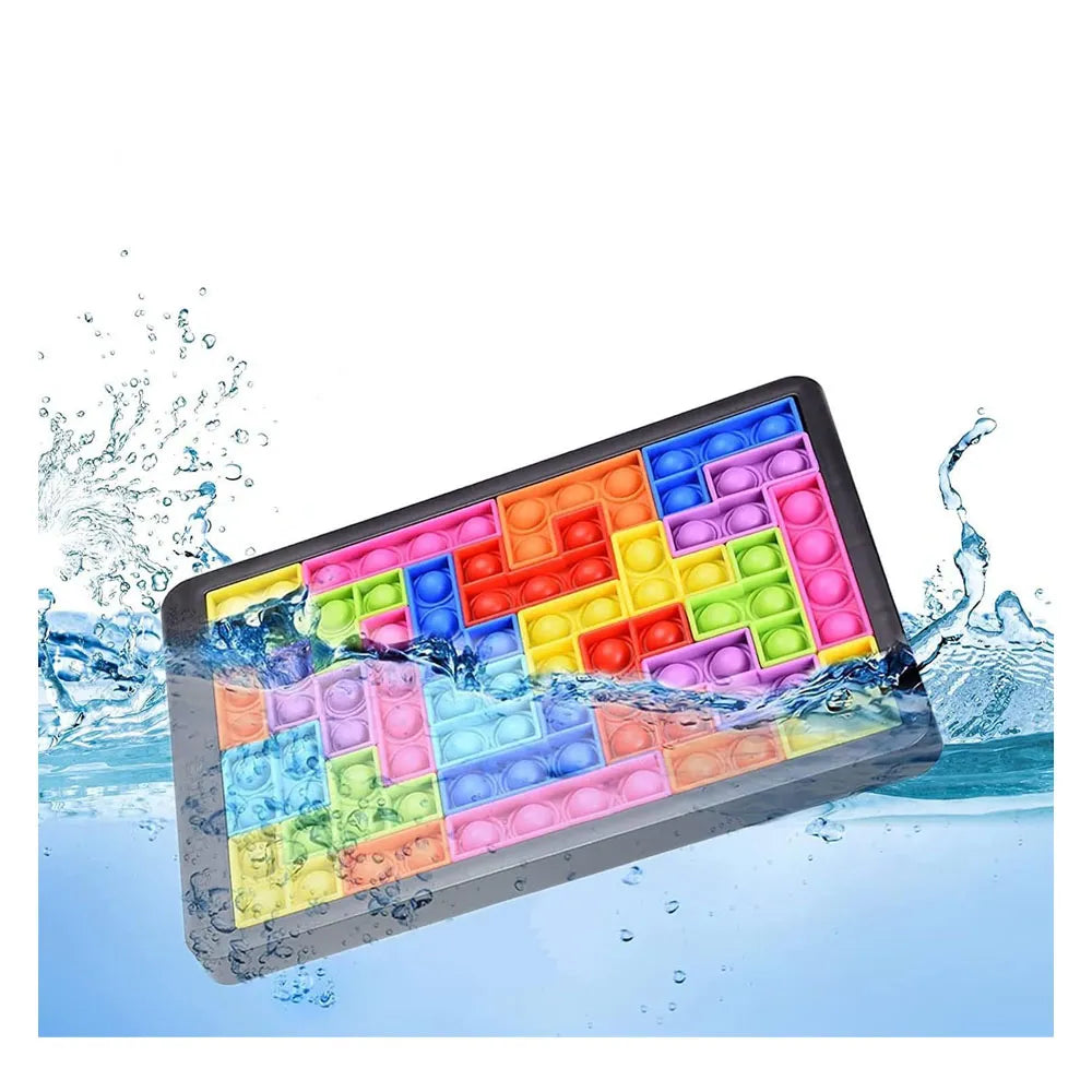 Rompe Cabeza de Tetris Pop-Its 26 Piezas Color Negro