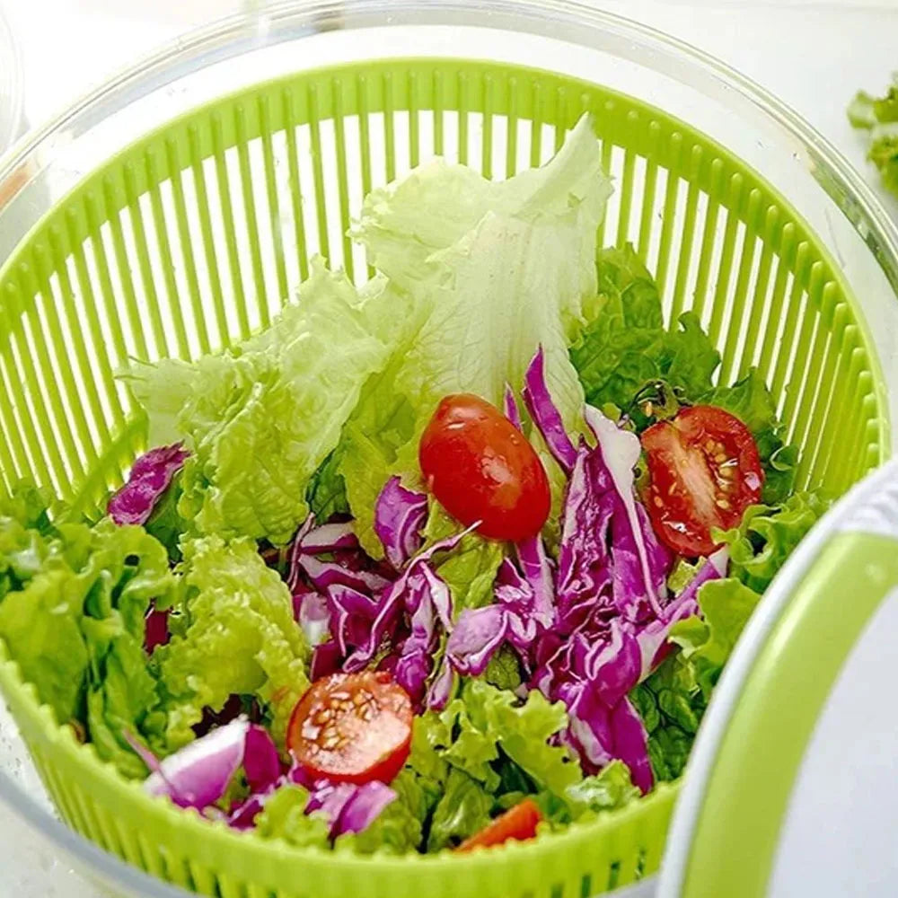 Secador Escurridor Giratorio de Frutas y Verduras