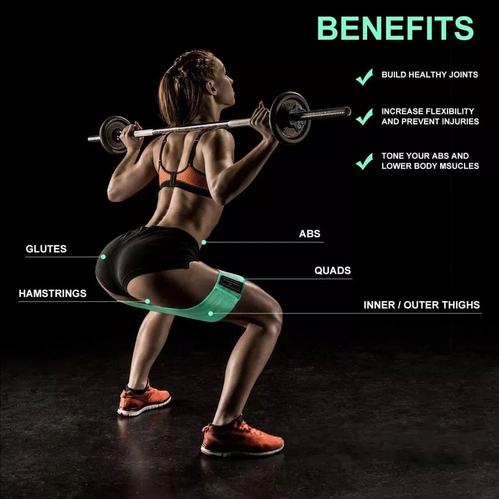 Set 3 Bandas Elásticas Resistencia Ejercicio Entrenamiento