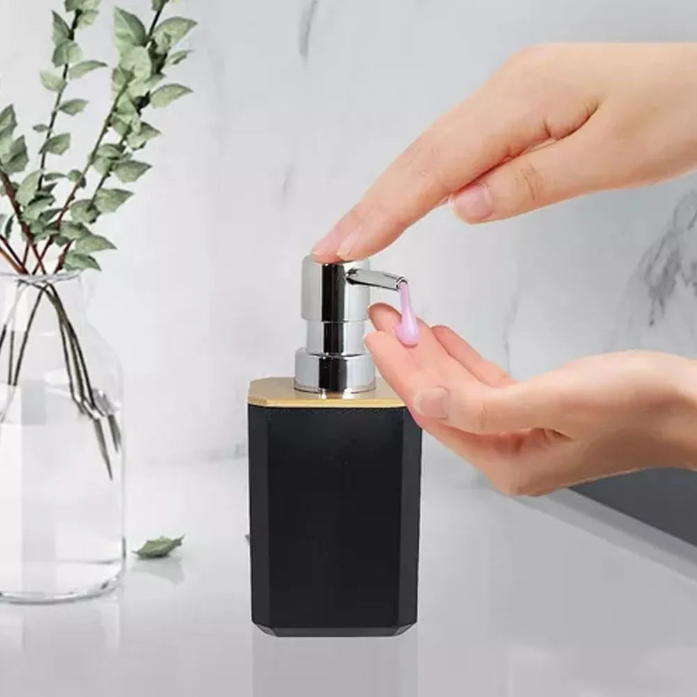 Set Accesorios para Baños de 6 Piezas Color Madera-Negro