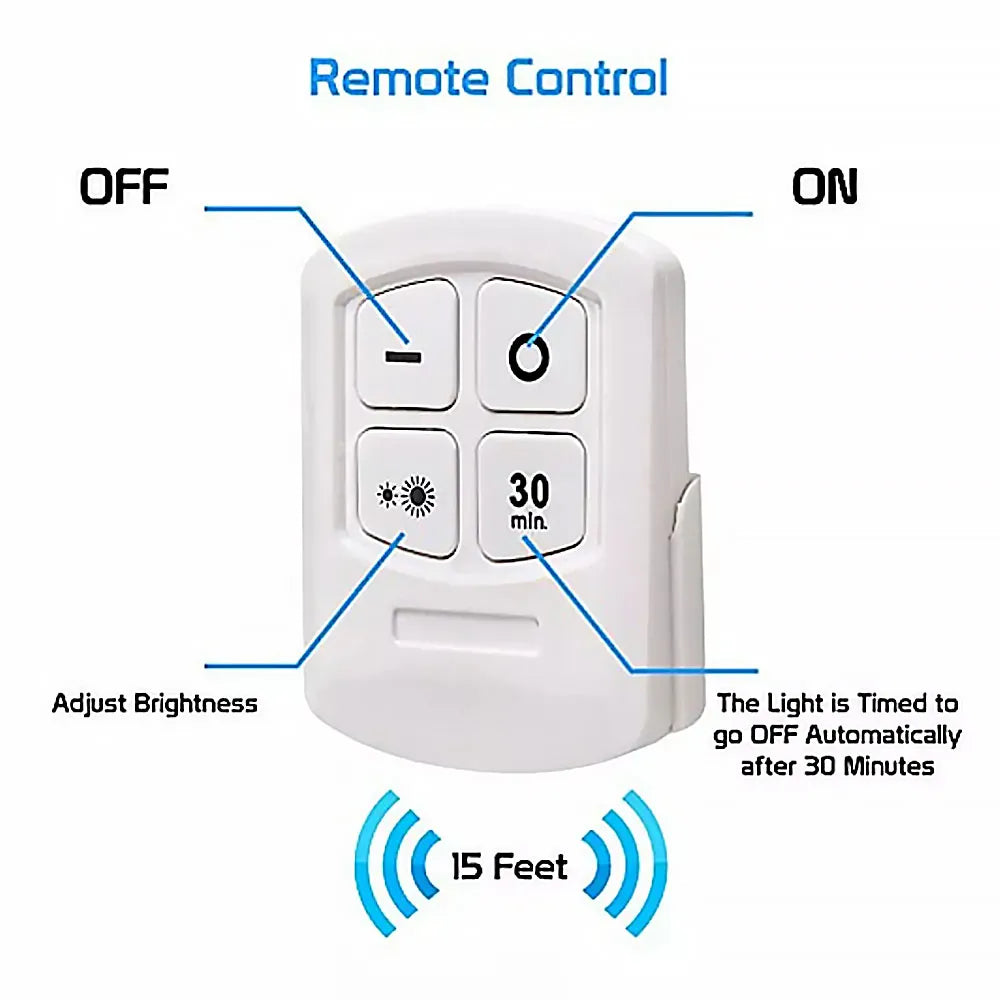 Set de 3 Luces LED COB Tactiles con Control Remoto