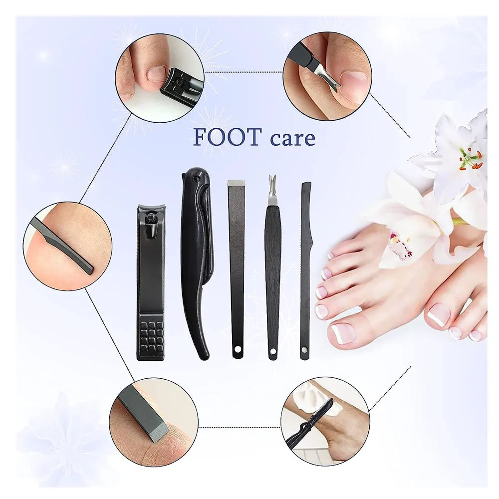 Set de Manicure y Pedicure con Estuche 15 Piezas