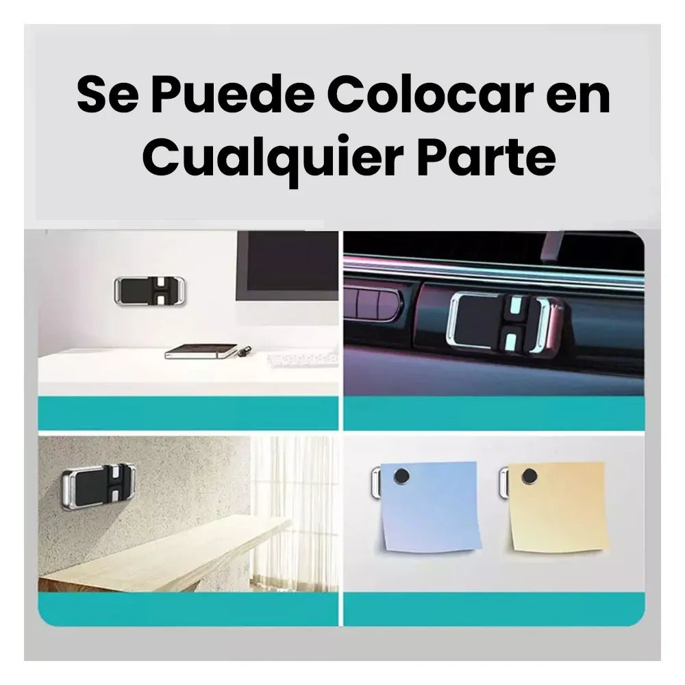 Soporte Magnetico Universal Para Celular Con Porta Cable