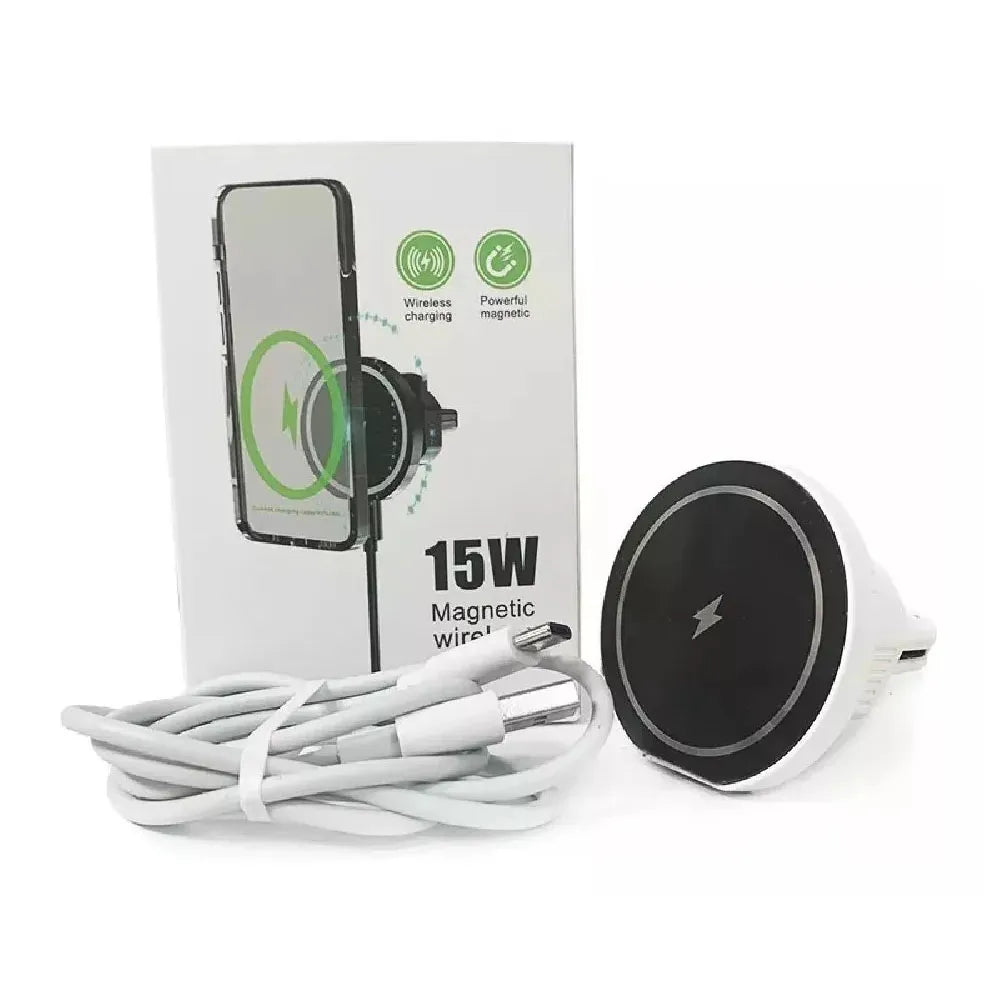 Soporte Magnetico de Celular con Carga Inalambrica 15W