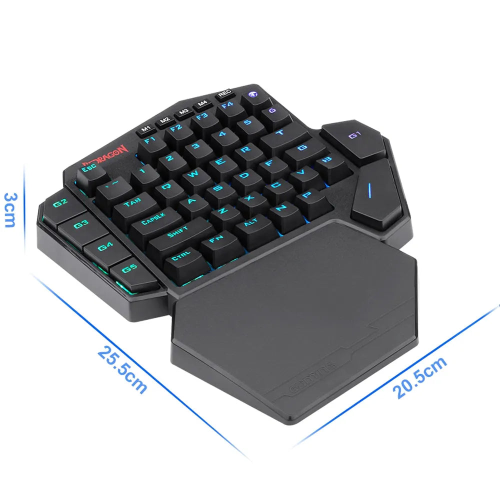 Teclado Mecánico Game One Hand Redragon K585 RGB